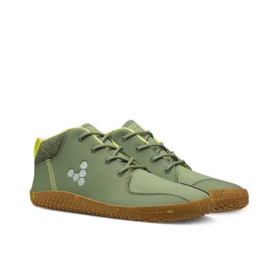 Vivobarefoot Juniors Primus Bootie All Weather School Shoes Green | Vivobarefoot CXB953814